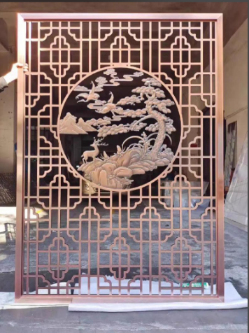 铝合金仿古花格窗